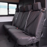 Ford Transit 2014 On Double Cab (Dciv) Rear Seat Covers 4 Passengers - Pair - Black